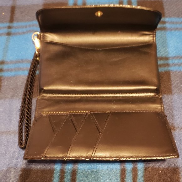 Victoria's Secret, NWOT, Black faux allegator print wristlet wallet. - Picture 11 of 12